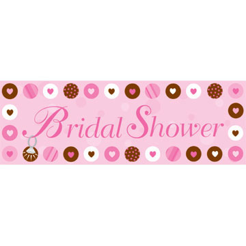 BRIDE 2 BE DOTS GIANT BANNER